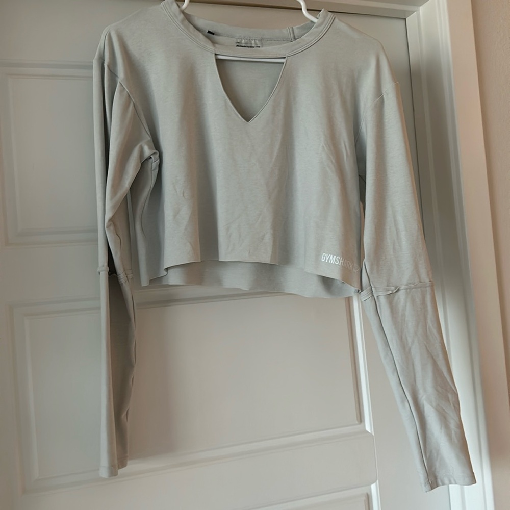 Gymshark Cropped Cutout Long-sleeved Top